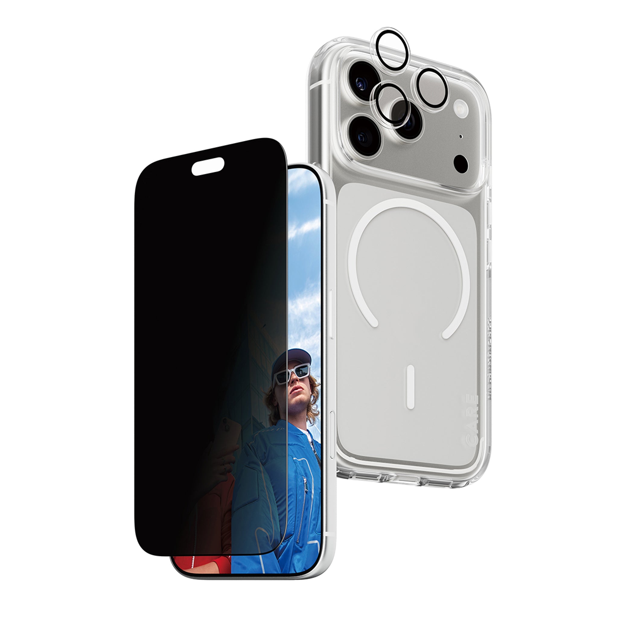 PanzerGlass® | CARE™ by PanzerGlass® Privacy Flagship 3-in-1 Pakke iPhone 18 Pro